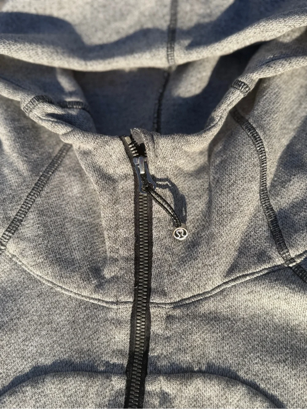 Lululemon Heather Gray Zip-Up Hoodie